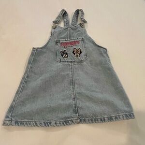 Zara Denim Minnie Overall Dress
